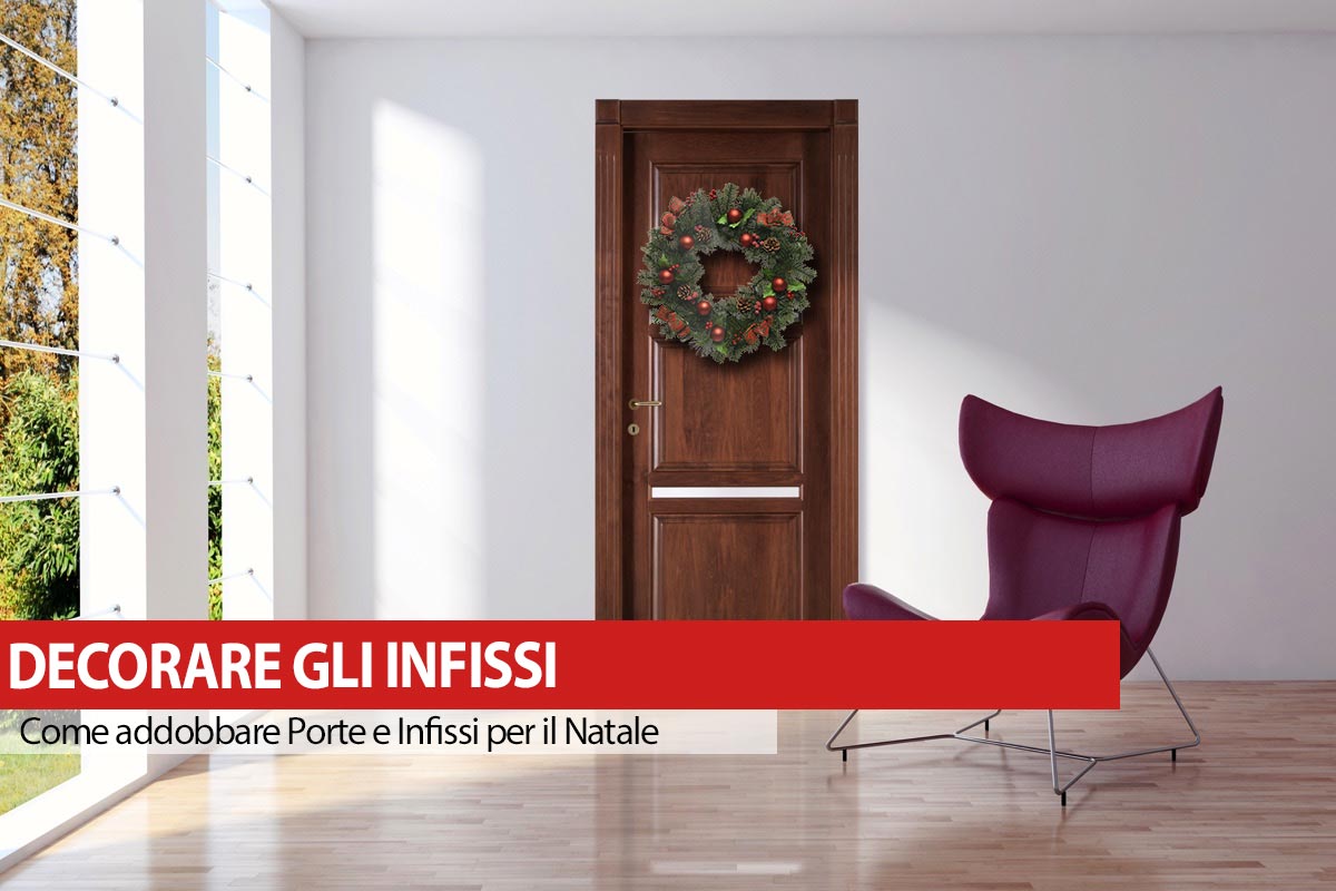 decorare infissi per natale