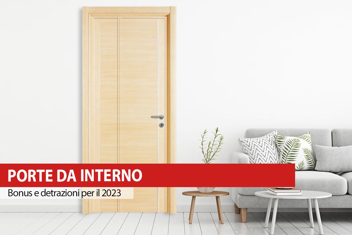 Porte da interno: bonus e detrazioni per il 2023