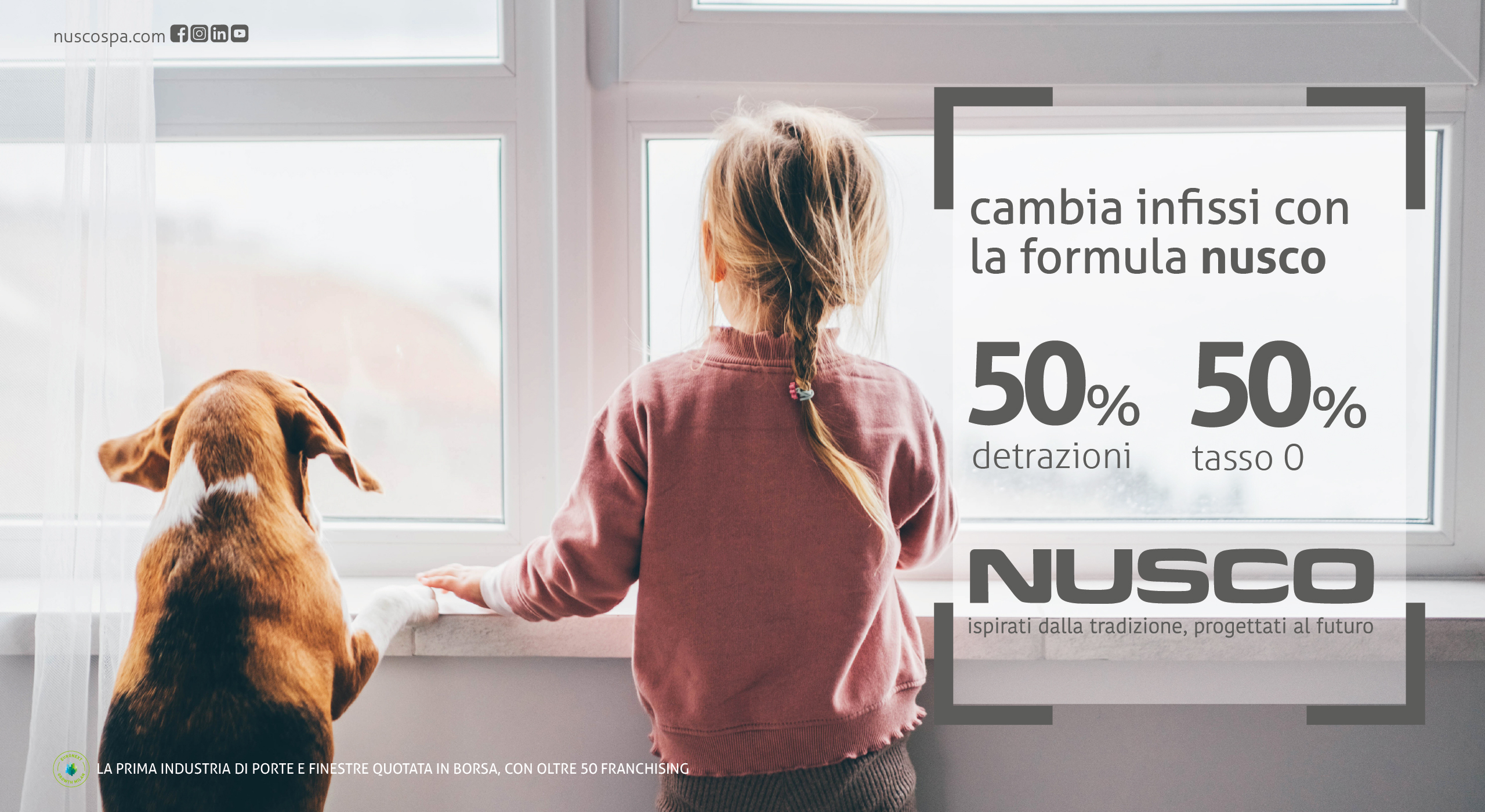 ECOBONUS 50%: INFISSI NUSCO A META’ PREZZO